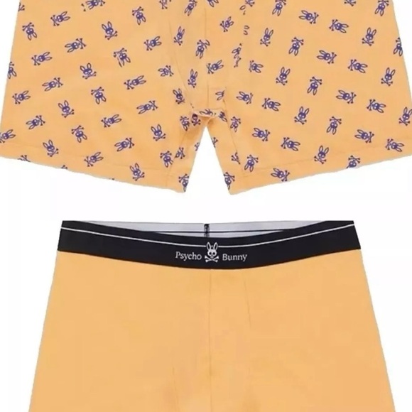Psycho Bunny Size XL Orange 2 Pack Boxer Briefs NWT - Picture 5 of 7